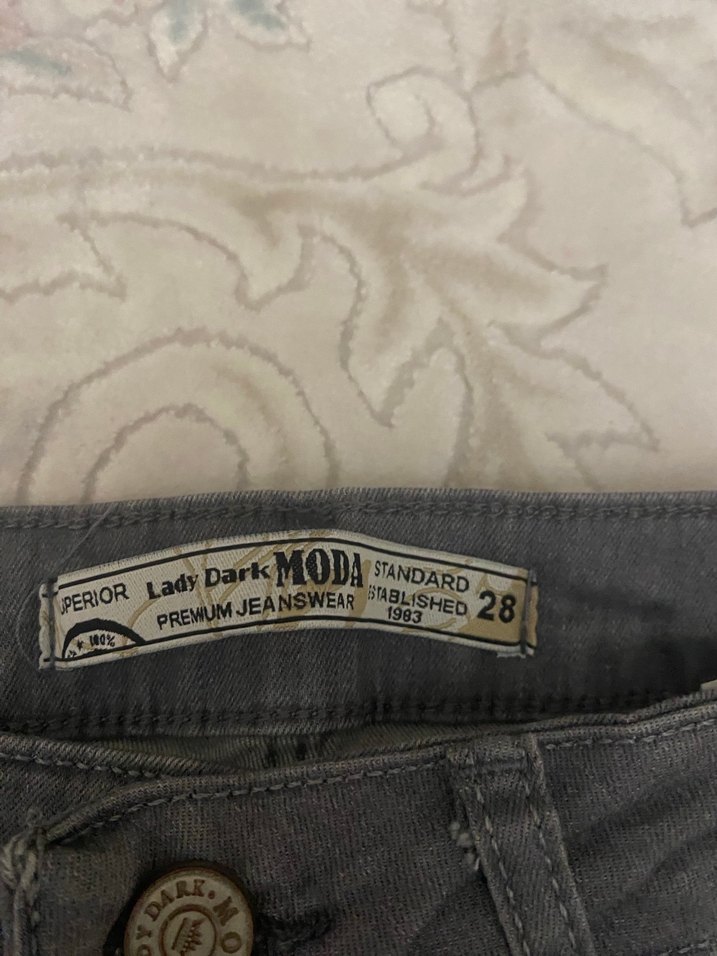 Gri Kadın Denim Pantolon - Görsel 2