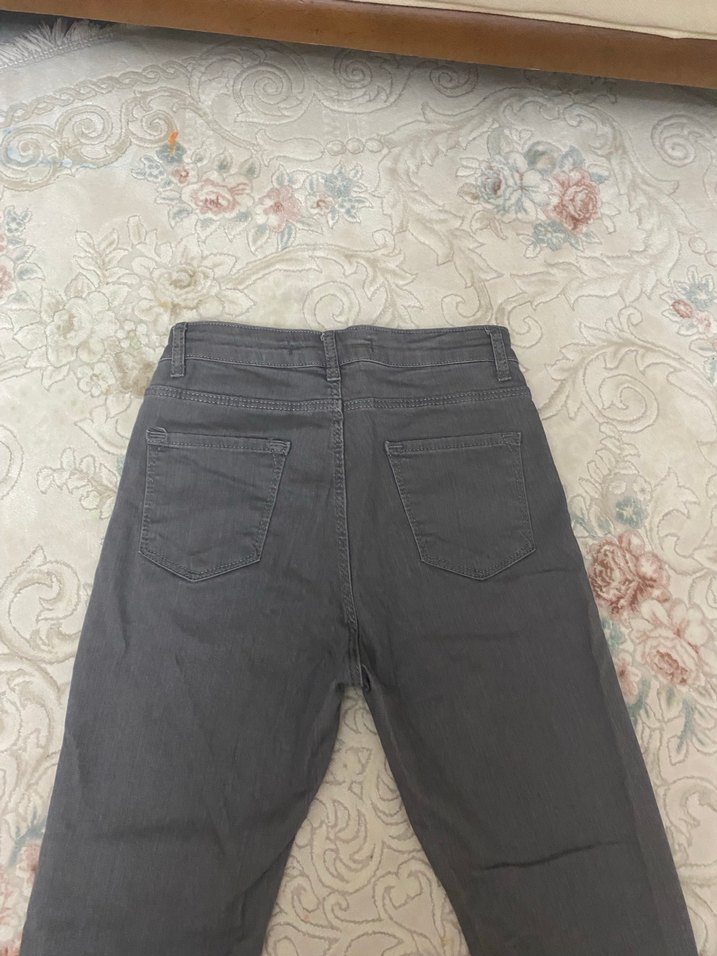 Gri Kadın Denim Pantolon - Görsel 4