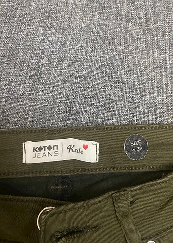 Kadın Haki Kot Pantolon - Görsel 2