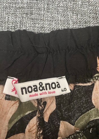 Çiçek Desenli Bol Kesim Kadın Pantolon - Görsel 2