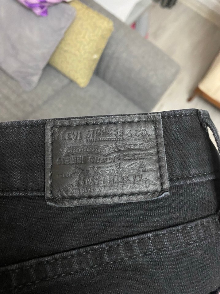 Levis Kadın Siyah Normal Kesim Denim Pantolon - Görsel 5