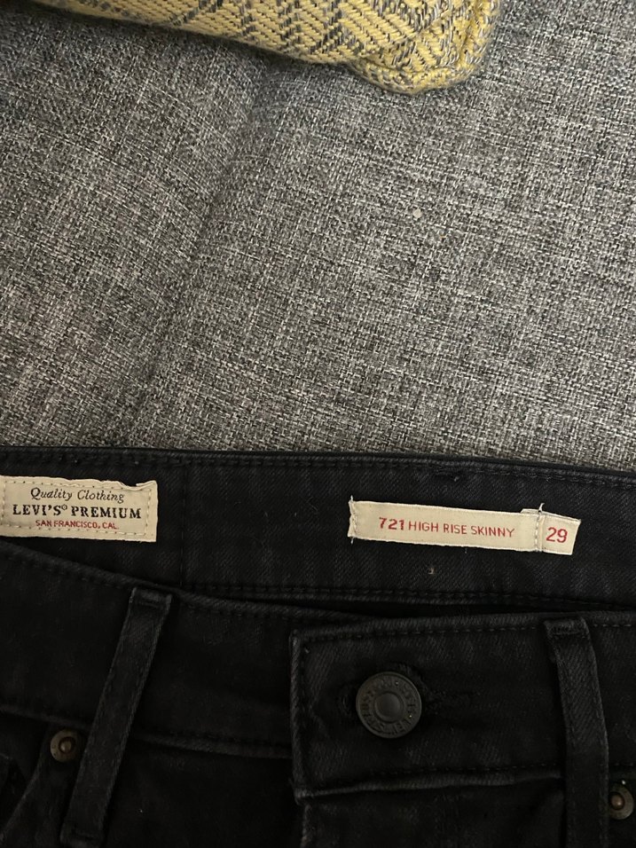 Levis Kadın Siyah Normal Kesim Denim Pantolon - Görsel 3