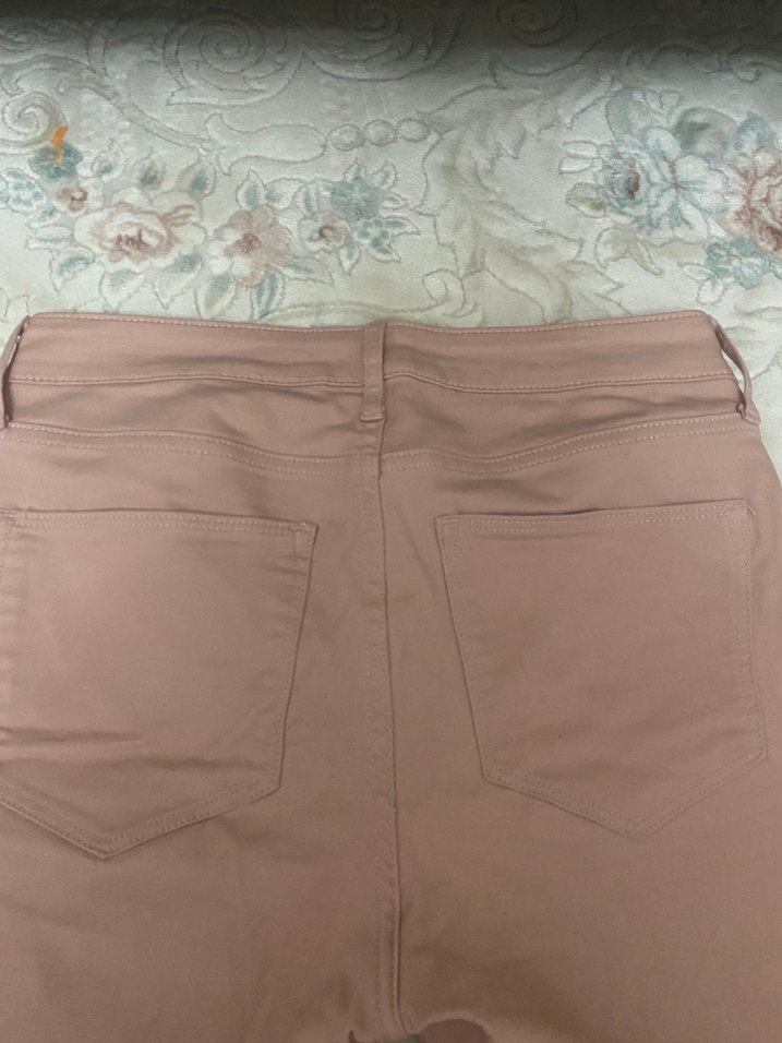 Pembe Kadın Denim Pantolon - Görsel 3