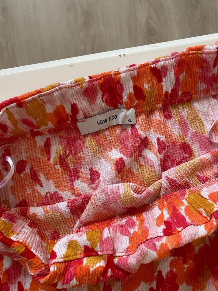 Çiçek Desenli Drapeli Uzun Bohem Etek - Görsel 4