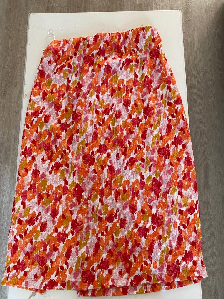 Çiçek Desenli Drapeli Uzun Bohem Etek - Görsel 5