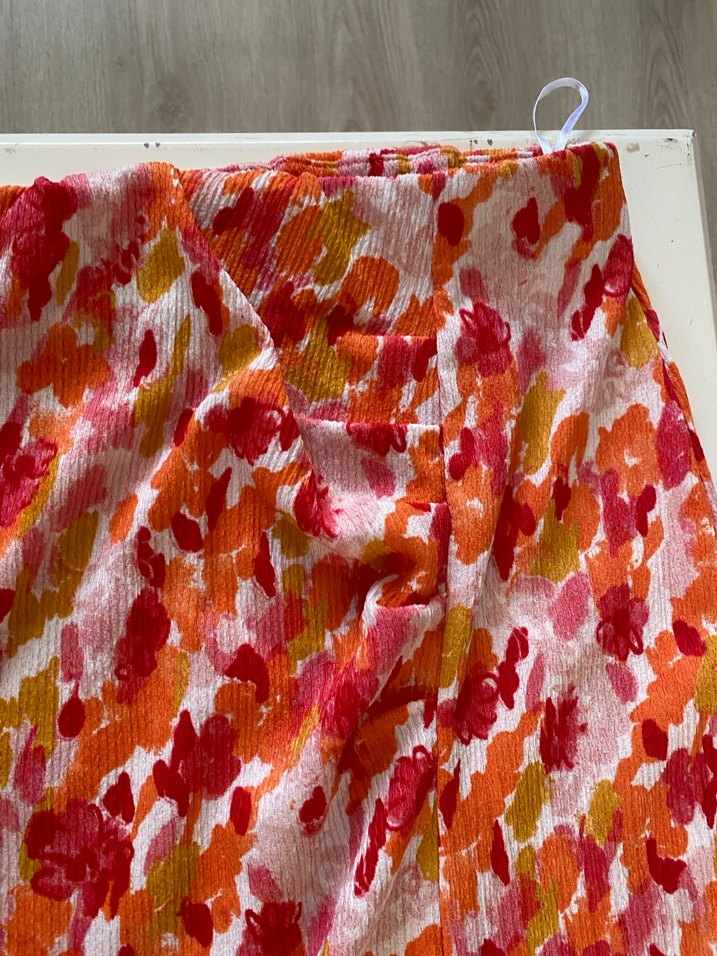 Çiçek Desenli Drapeli Uzun Bohem Etek - Görsel 3