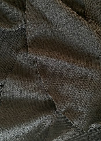 Önü Pilili Siyah Midi Hamile Eteği - Görsel 2