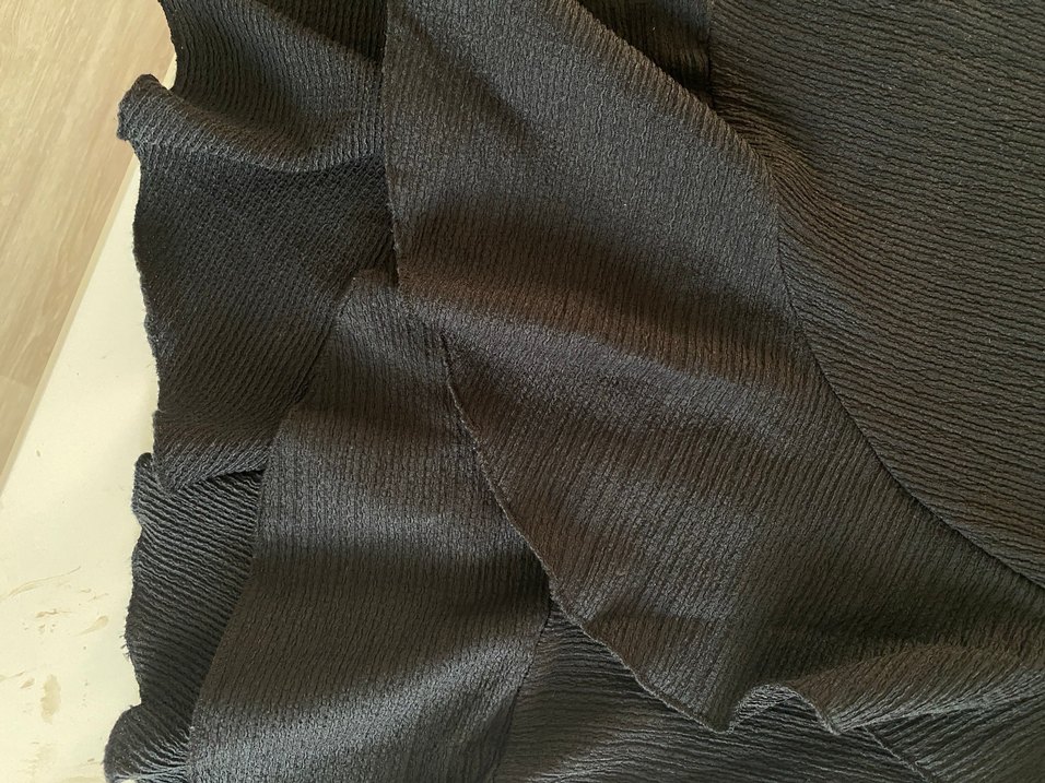 Önü Pilili Siyah Midi Hamile Eteği - Görsel 2