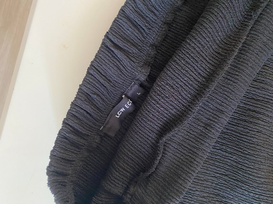 Önü Pilili Siyah Midi Hamile Eteği - Görsel 3