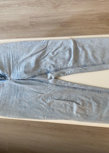 Gri Midi Boy Salaş Kadın Kot Pantolon - Görsel 2