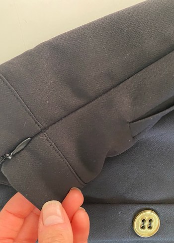 Düğmeli Düz Siyah Midi Etek - Görsel 4