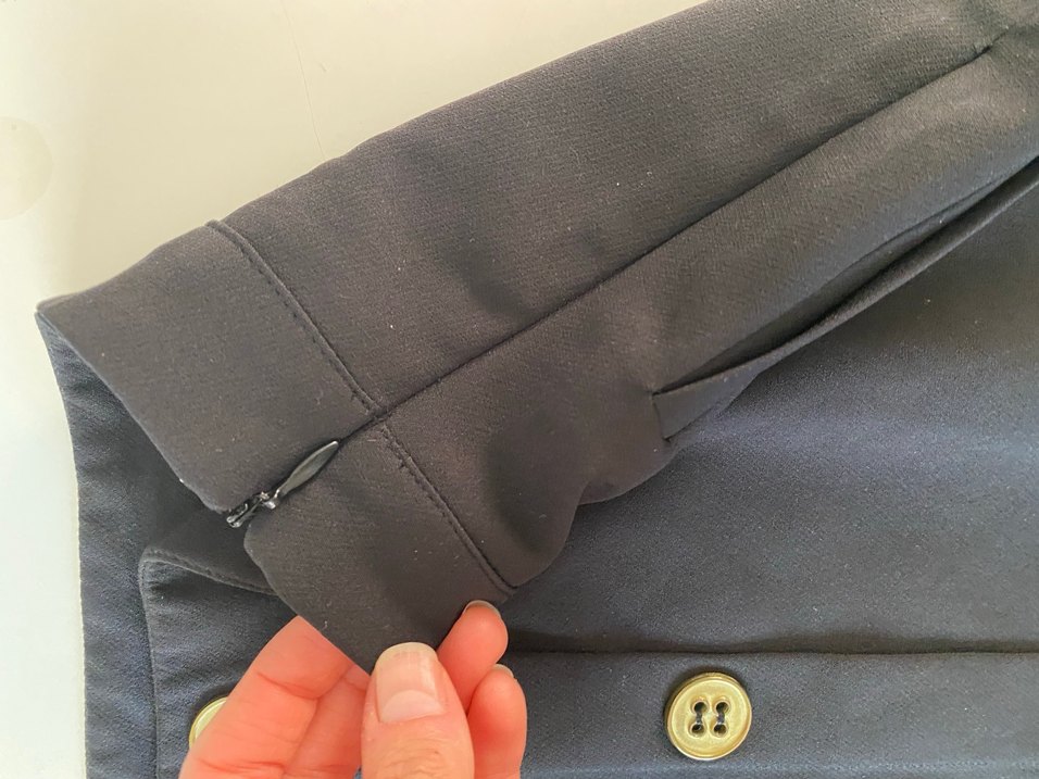 Düğmeli Düz Siyah Midi Etek - Görsel 4