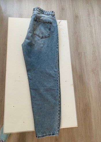 Gri Renkli Rahat Kesim Kadın Denim Pantolon - Görsel 3