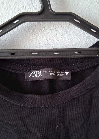 Zara Siyah Kısa Kollu Basic Tshirt