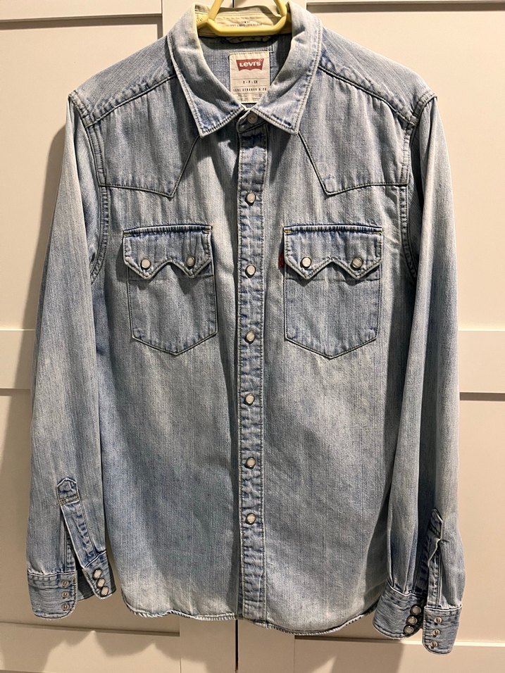 Levi's Mavi erkek kot gömlek — görsel 5/5
