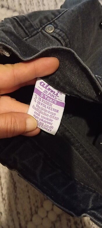 9 Yaş Beden gri Renk Şort.