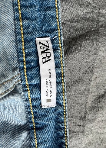 Kadın Mavi Mini Denim Şort - Görsel 4