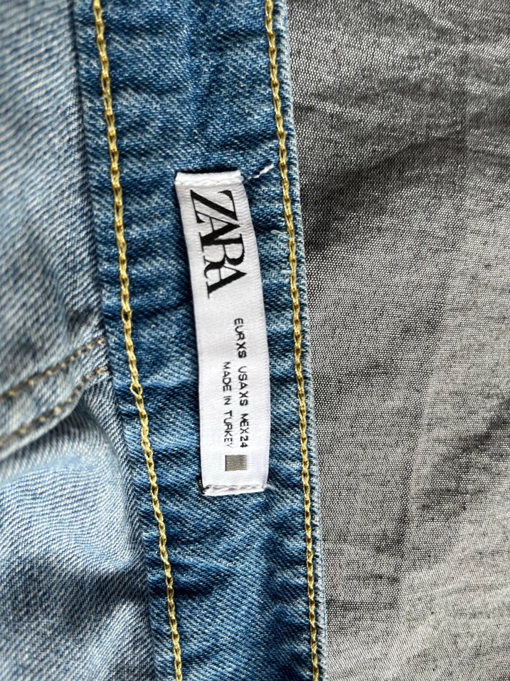 Kadın Mavi Mini Denim Şort - Görsel 4