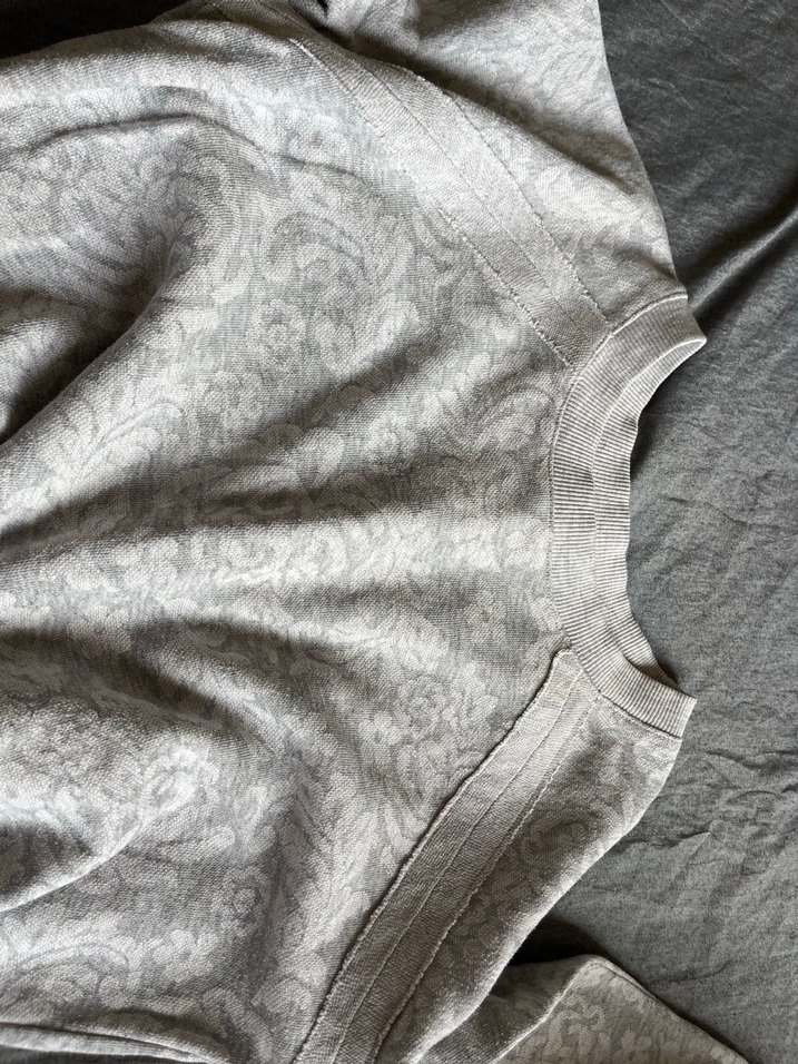 Gri Uzun Kollu Kadın Sweatshirt - Görsel 3