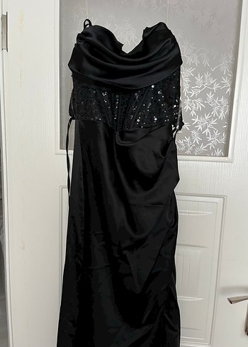 siyah abiye elbise - Görsel 12