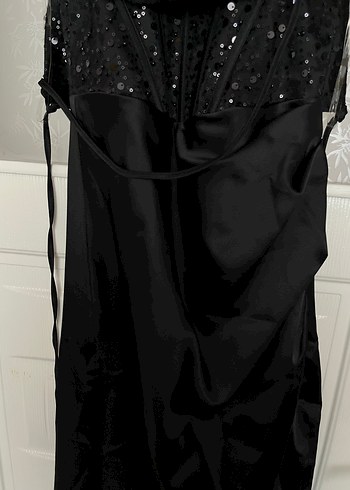 siyah abiye elbise - Görsel 4