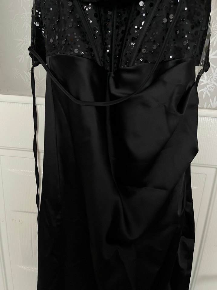 siyah abiye elbise - Görsel 4