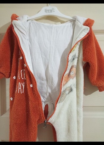 Renkli Baskılı Erkek Bebek Kalın Tulum - Görsel 4