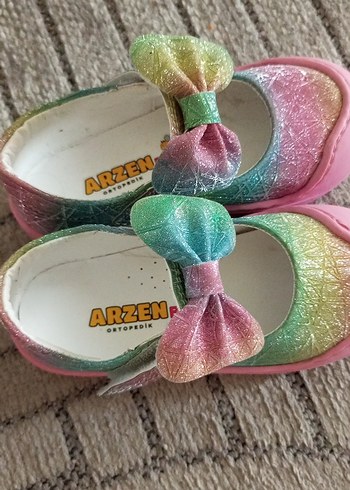 Kız Bebek Renkli İlk Adım Ayakkabısı - Görsel 6