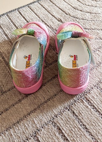 Kız Bebek Renkli İlk Adım Ayakkabısı - Görsel 3