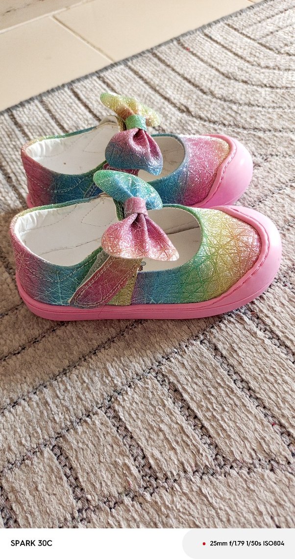 Kız Bebek Renkli İlk Adım Ayakkabısı - Görsel 4