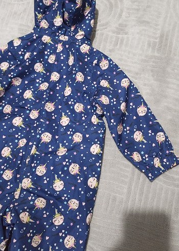 Renkli Desenli Bebek Kız Tulumu - Görsel 4