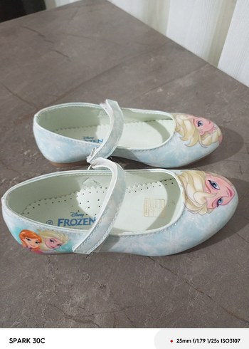 Beyaz Kız Çocuk Babet - Baskılı, Tokalı - Görsel 4