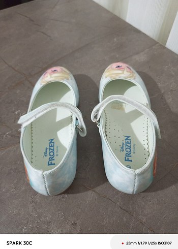 Beyaz Kız Çocuk Babet - Baskılı, Tokalı - Görsel 3