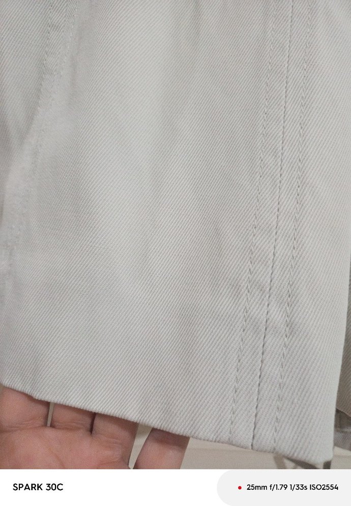 Bej Midi Kadın Keten Kemerli Ceket - Görsel 5