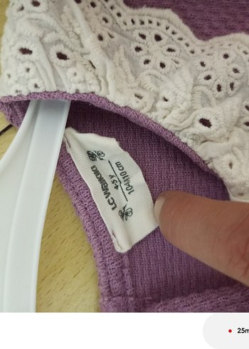 Mor Fırfırlı Nakışlı Bebek Kız Tulum - Görsel 4