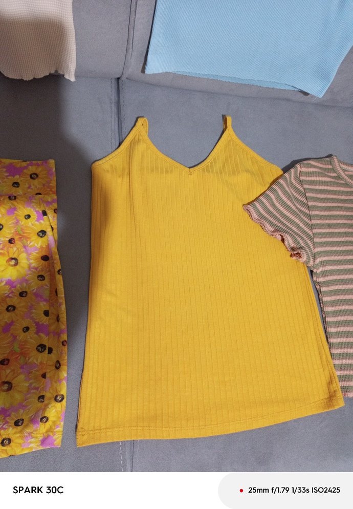 Sarı Kısa Kollu Genç Kız Tişörtü - Görsel 4