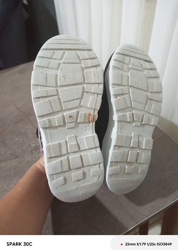 Kız Çocuk Siyah-Pembe Spor Bot Velcro - Görsel 6