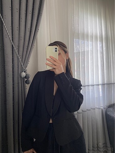 H&M HM SİYAH KISA BLAZER
