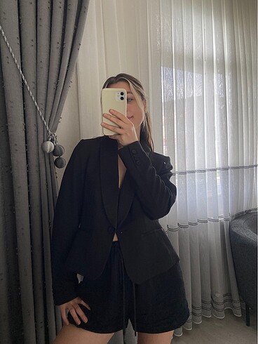 s Beden siyah Renk HM SİYAH KISA BLAZER