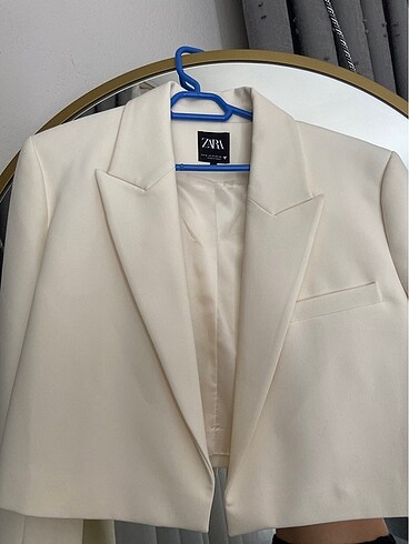 Zara krem Blazer ceket