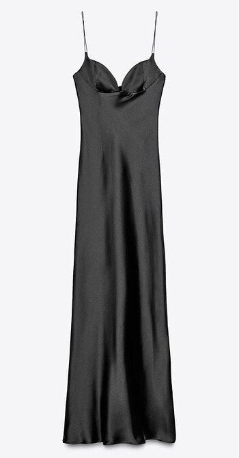 Zara ZARA SATEN ELBİSE