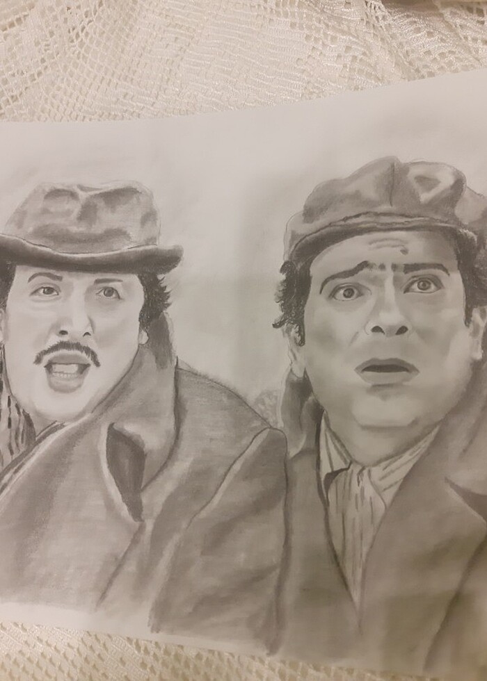 Karakalem potre resim - Görsel 5