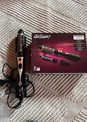 Arzum Siyah Saç Şekillendirici Seti