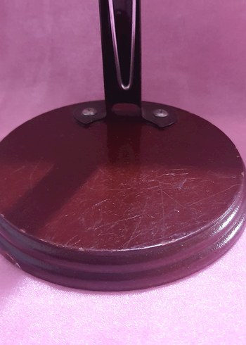  Beden vintage ahşap oyuncak bebek standı .asansörlü 48 cm.e kadar uzar