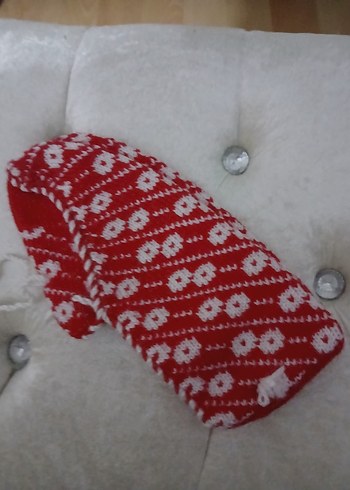 Mor Nakışlı Örgü Kız Ev Terliği - Görsel 6