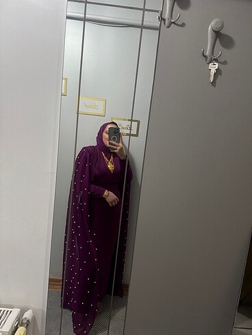 İnci pelerınli abiye