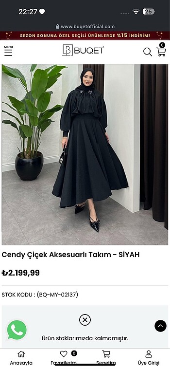 m Beden Etek takım