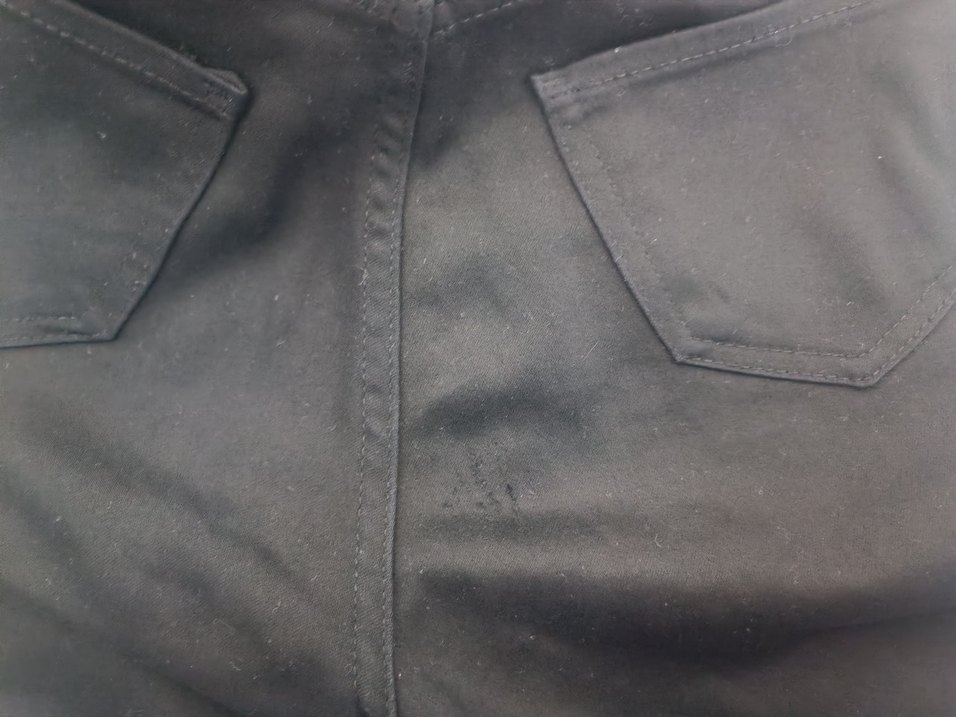 Nakışlı Siyah Kadın Midi Kot Pantolon - Görsel 3