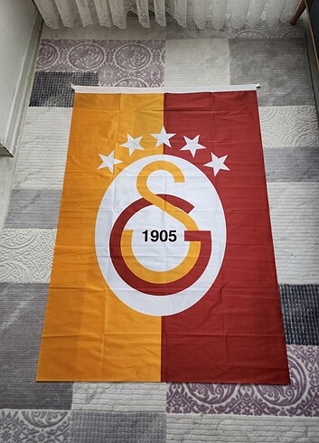 5 yildizli GALATASARAY bayragi. 100x150cm