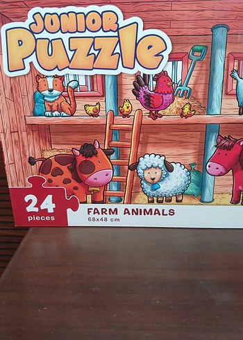 Diğer 24 Parça Çiftlik Hayvanları Çocuk Puzzle